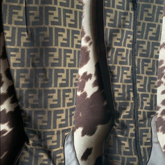 Fendi Zucca Vintage Boots - Picture 5 of 17